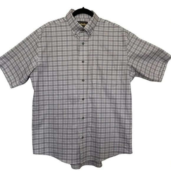 Cabela’s Mens Short Sleeve Button Down Plaid Shirt Size Large - Picture 6 of 7